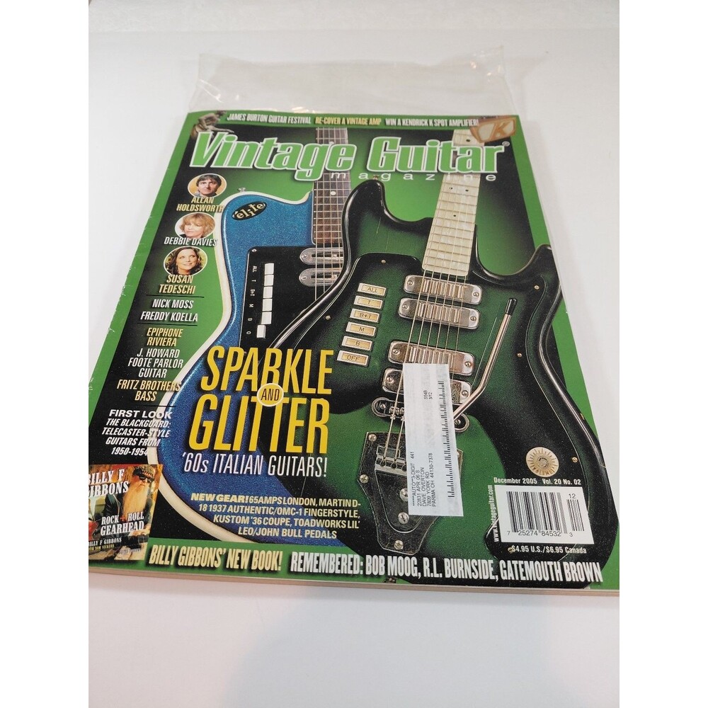 Vintage Guitar Magazine December 2005 Vol 20 No 02 '60s Italian Guitars